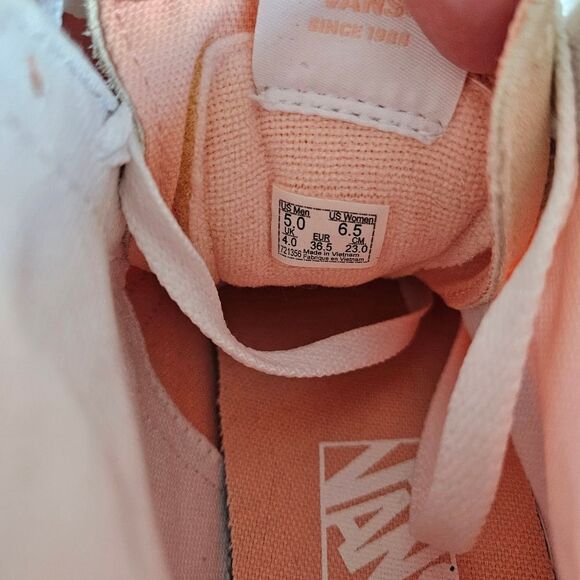 Vans | Sk8-Hi Tapered Stackform Peach White High Top Sneakers, Womens 6.5 - Picture 8 of 9